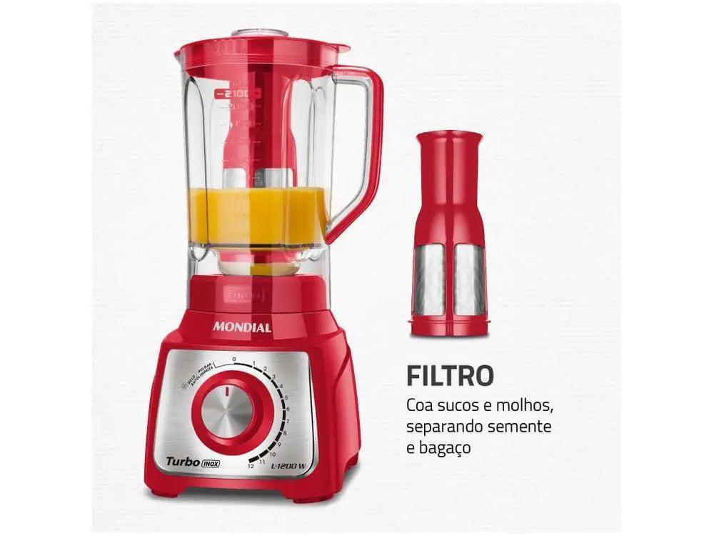 Liquidificador Mondial Turbo Inox